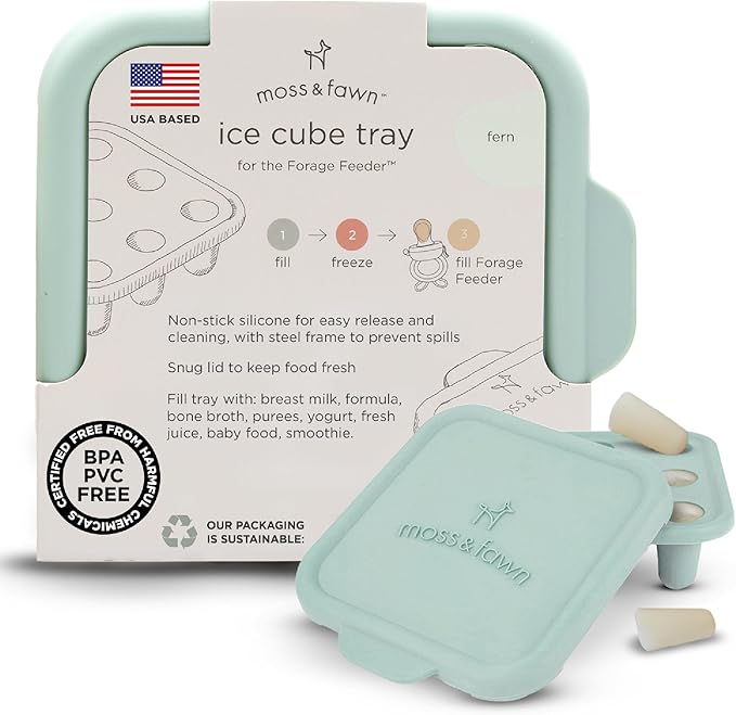 Moss and Fawn Ice Cube Tray - Breast Milk Popsicle Mold - Fern
