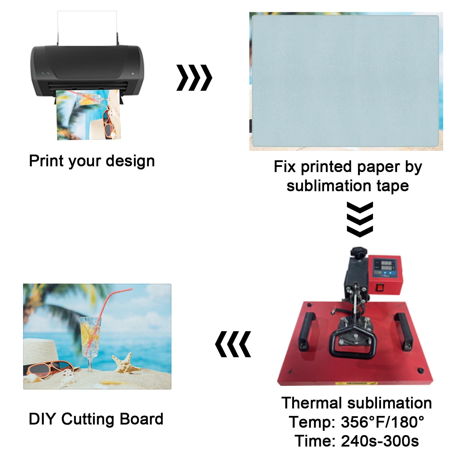 2 Pcs sublimation cutting board blanks，11 x 7.87 Inch sublimation cutting boards，Textured Sublimation Anti Slip Cutting Board Heat Scratch Resistant Blank Cutting Board