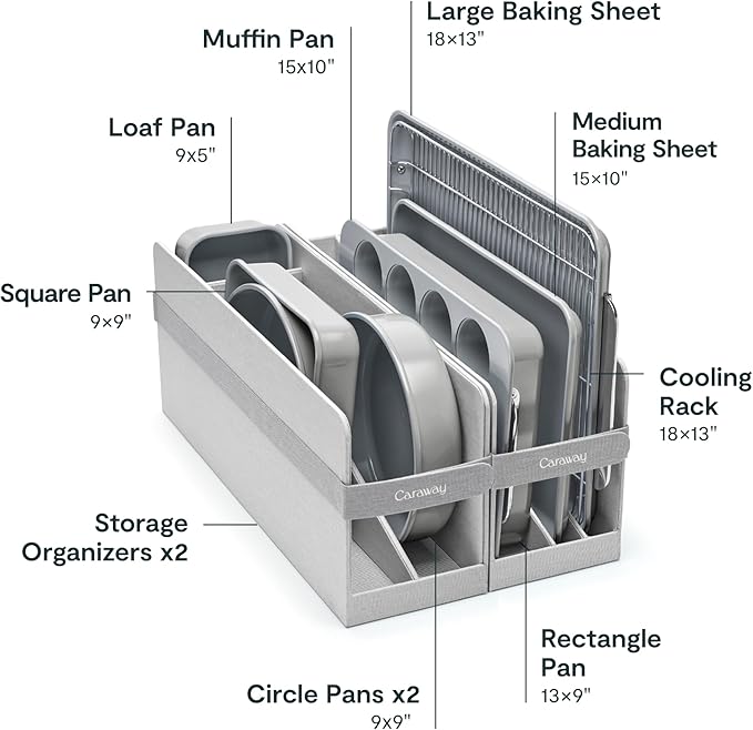 Caraway 11-Piece Non-Stick Ceramic Bakeware Set