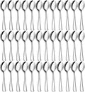 36-Piece Teas Spoons Set (5.6 inch), Stainless Steel Spoons Silverware, Dessert Spoons, Coffee Spoons,Table Spoon Use for Home, Kitchen and Restaurant - Mirror Polished, Dishwasher Safe