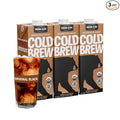 Wandering Bear Straight Black Organic Cold Brew Coffee - Extra Strong, Bold, Smooth, Unsweetened, Shelf-Stable, Ready to Drink & Vegan, 100% Organic Iced Cold Brewed Coffee Drink - 32 fl oz, 3 pack