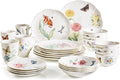 Lenox Butterfly Meadow Porcelain 28-Piece Dinnerware Set for 4