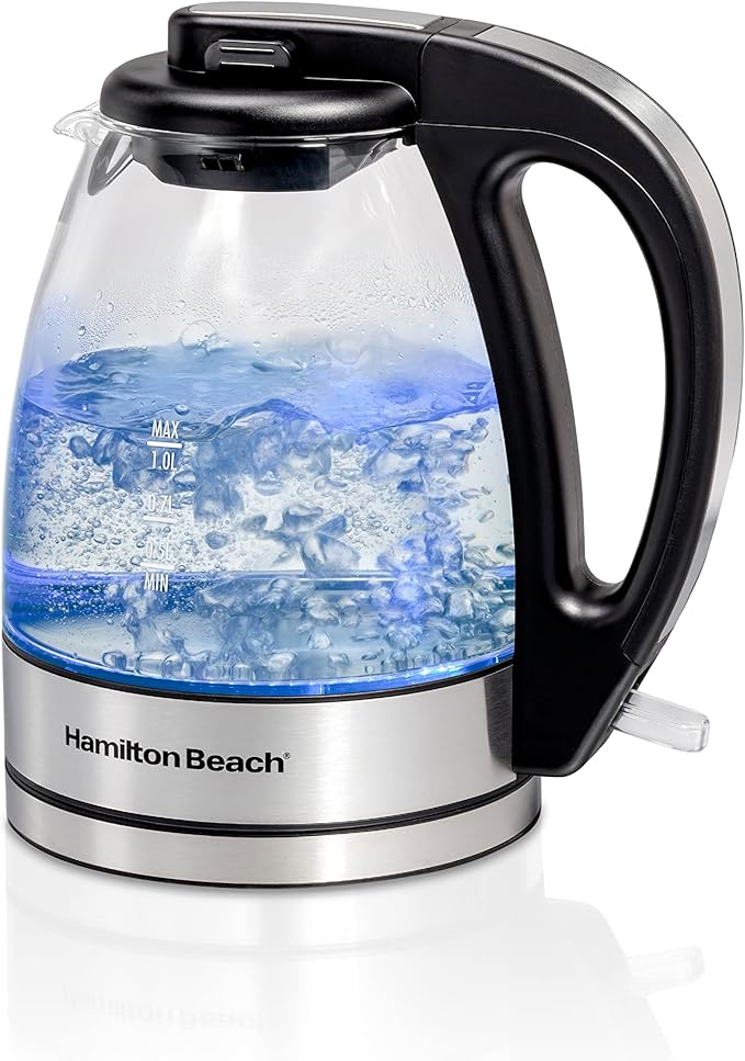 Hamilton Beach 1 Liter Electric Tea Kettle, Water Boiler & Heater