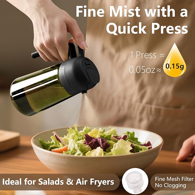 SWEET VIEW Olive Oil Sprayer for Cooking 16oz/470ml