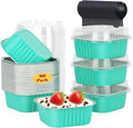 LNYZQUS 5oz Mini Cake Tins with Lids, Individual Brownie Pans 80 Pack