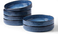 famiware Star 8.25" Pasta Bowls Set of 6, Bowl Plates, Nebulas Blue