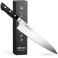 Kimura Chef Knife, [Made in Japan], 8 inch Professional Kitchen Knife, Ultra Sharp High Carbon Molybdenum Stainless Steel Gyuto Knife, Chefs Knife with Ergonomic Handle - Japanese Chef's Knife