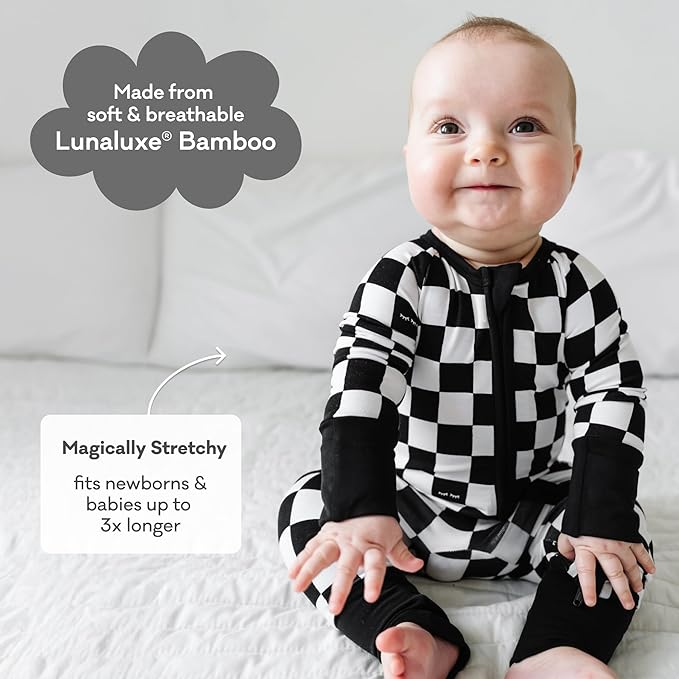 Little Sleepies Baby Pajamas, Cool Checks, Preemie
