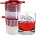 Tovolo Dots and Stripes Ornament Ice Cube Molds Set of 2 for Festive Holiday Drinks Christmas Gifts for Dad, BPA Free Dishwasher Safe Silicone Ice Molds for Cocktails