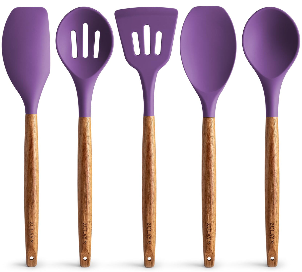 Zulay Kitchen 8 Piece Silicone Utensil Set