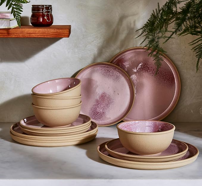 Portmeirion Minerals Dinner Plate - Rose Quartz, Set of 4