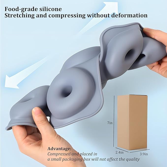 SoKalChw Thickened Silicone Cake Pan and Moldes Para Gelatinas, Heavy Duty Cake Mold for Baking, BPA Free, Mint Green (Pudding Jelly 12-Cups / 1Pcs)