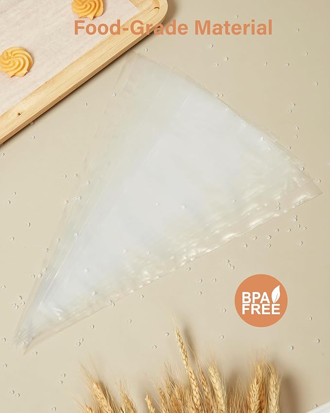Kootek Piping Bags, Disposable Pastry Icing Bags 16 Inch, 100 Pcs Large