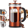 Veken French Press Coffee Maker,No Plastic Touching Cafe,34oz 1L Cafetera