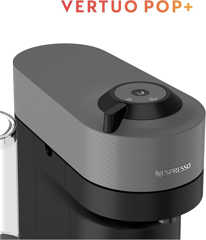 Nespresso Vertuo Pop+ Coffee Machine with Milk Frother, Dark Grey