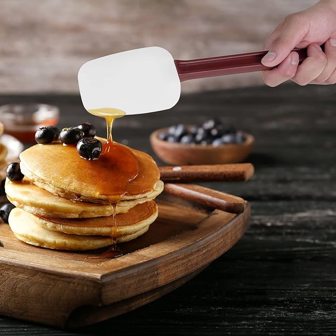 Heat Resistant Silicone Scraper Spoonula Commercial Rubber Spatula, 16.5IN