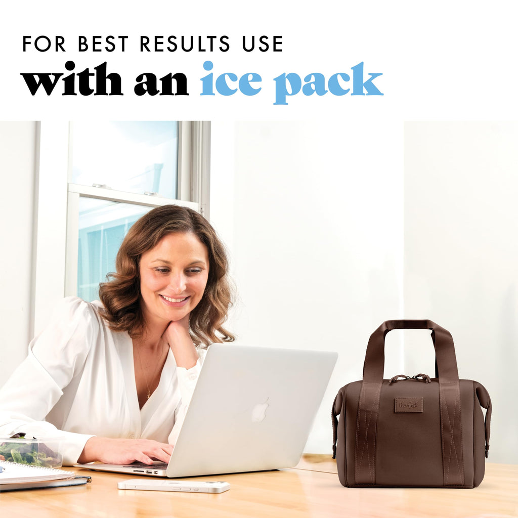 Fit & Fresh Remi Neoprene Lunch Bag for Women w/Ice Pack & Containers