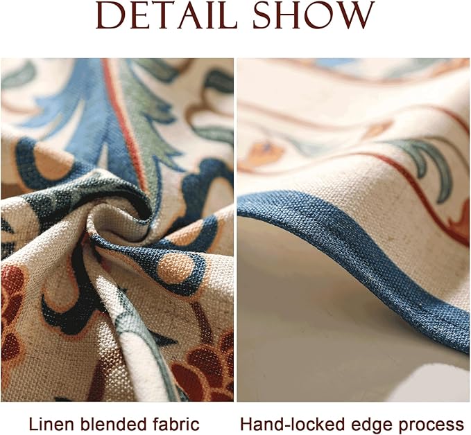 patdrea Elegant French Linen Tablecloth,Round,Diameter 67"-Puno