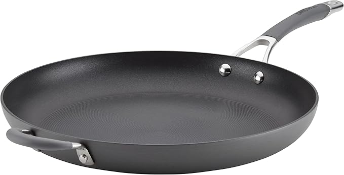 Circulon Radiance Hard Anodized Nonstick Frying Pan, Dishwasher Safe, Oven Safe Skillet Set, Frying Pan Cookware Set, Gray