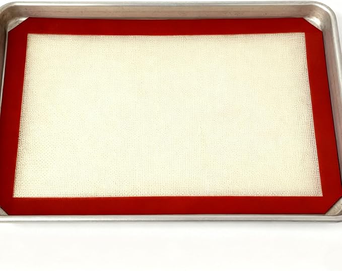 MASALACO Silicone Baking Mat, 2 Pack Oven Baking Mat 16.5 x 11.6, Red
