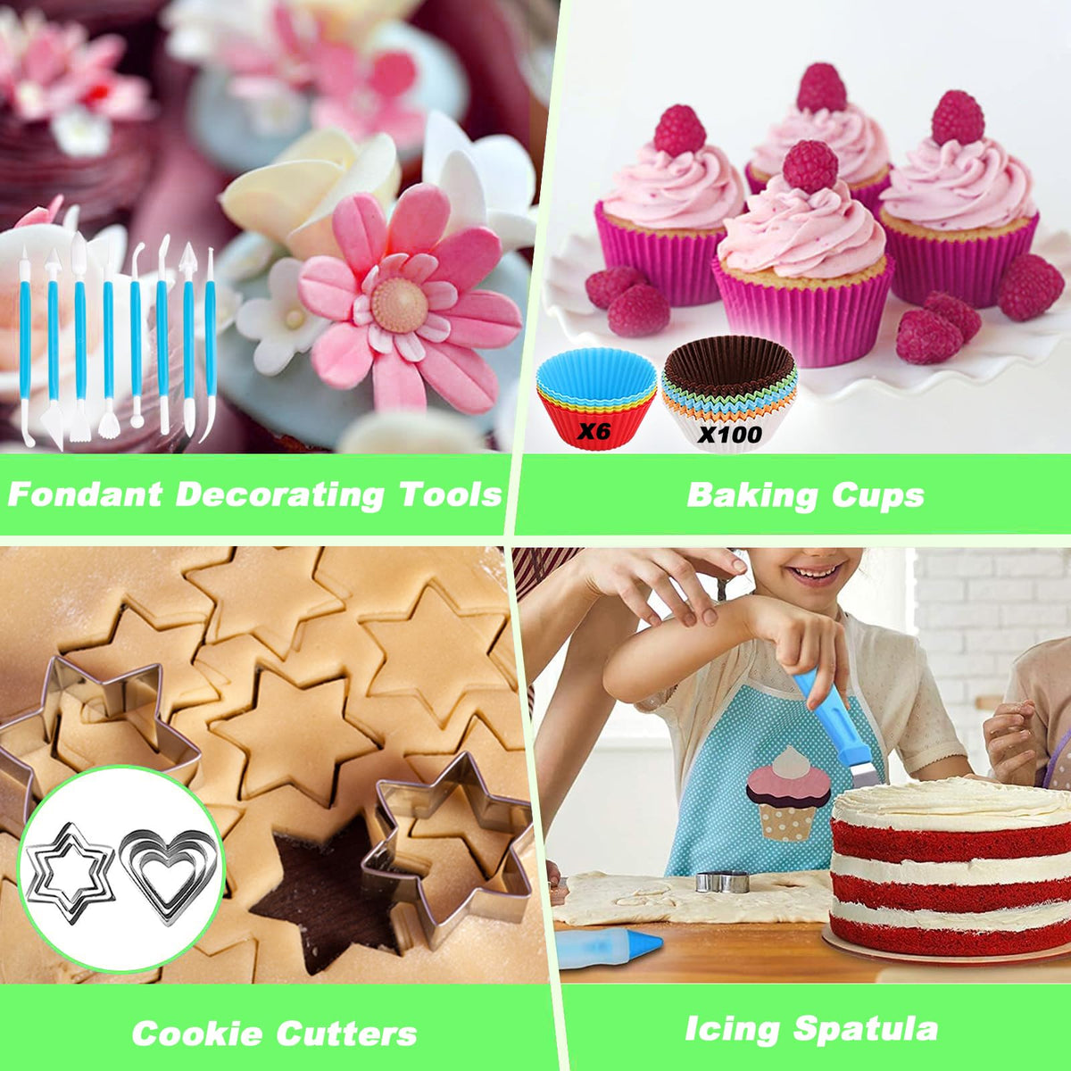 Suuker Cake Decorating Tools Supplies Kit, 236 Pieces