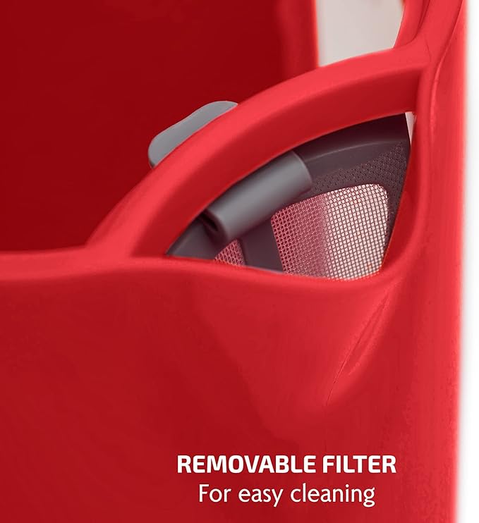 OVENTE 1.8L Electric Kettle with 1500W Fast Boiling Heater, Red KP413R