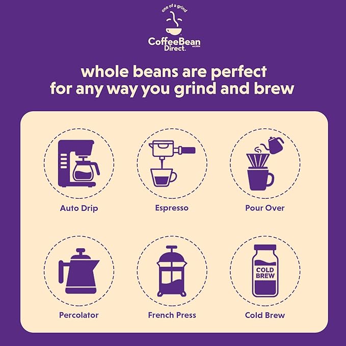 Coffee Bean Direct Breakfast Blend, Whole Bean, 1lb Bag