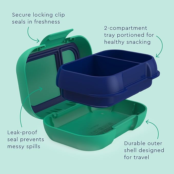 Bentgo Kids Snack Leak-Proof 2 Compartment Bento-Style Container