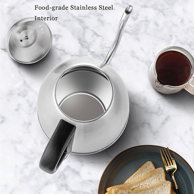 Stariver Gooseneck Electric Kettle, 1L Stainless Steel Pour Over Tea Pot
