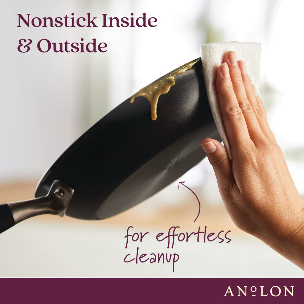 Anolon Advanced Home Hard-Anodized Nonstick Saucepan with Lid, 2-Quart