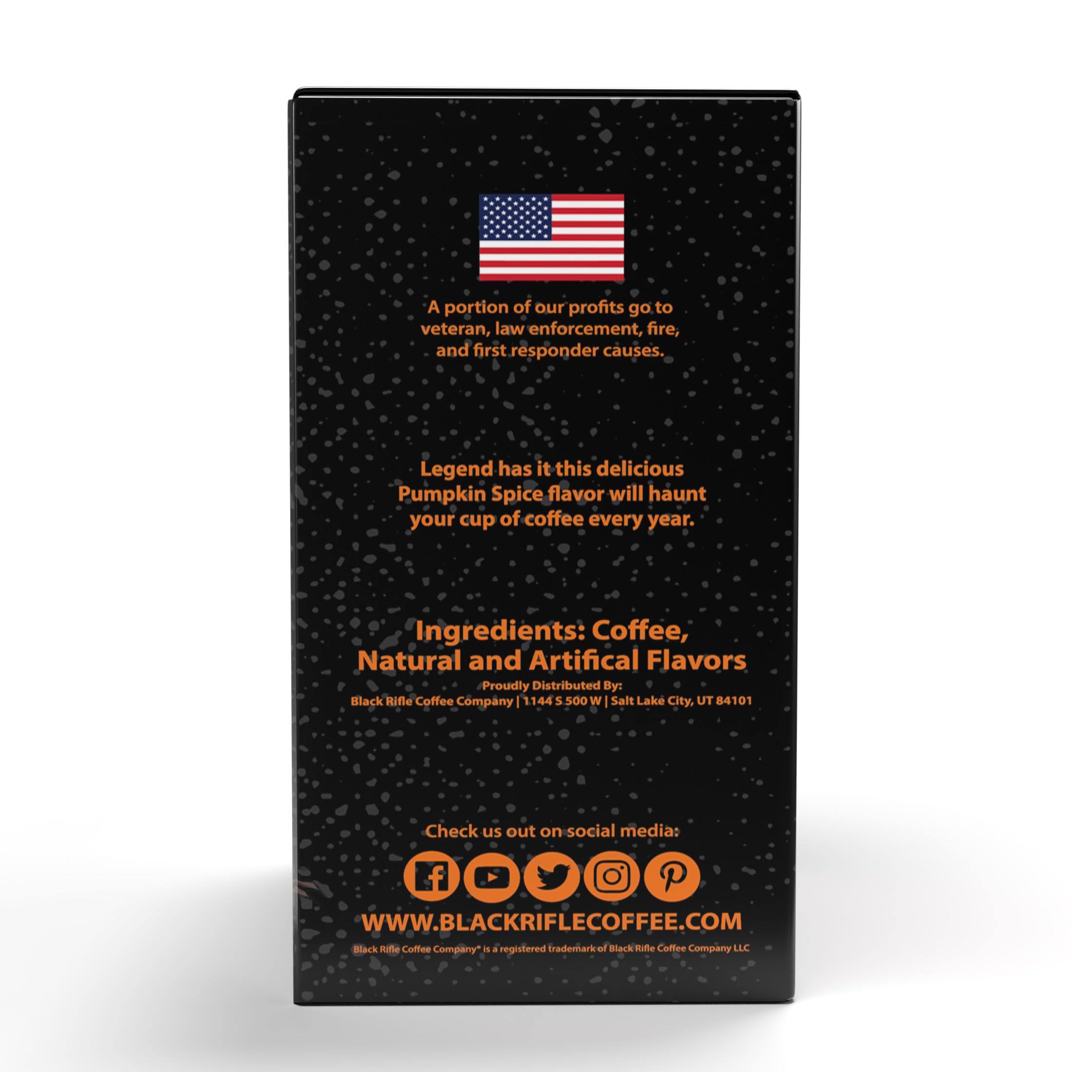 Black Rifle Coffee Company Pumpkin Spice, 22 Count, Medium Roast K Cups - Single Serve K Cups Coffee Pods - Kcup Pods Compatible with all Keurig machines - Made from Arabica Beans