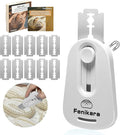 Fenikara Premium Magnetic Bread Lame & Versatile Bread Scoring Tool - Professional Sourdough Scoring Tool and Lame Bread Tool with 10 Razor Blades & Scoring Patterns Booklet (light gray)
