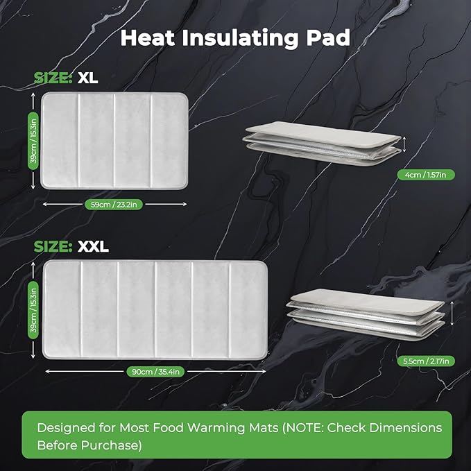 FYY Heat Resistant Mat for Food Warming Mats 35.4x15.4 inch