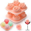 Aibirui Rose Ice Cube Mold,2" x 8 ices,Large Ice Cube Molds,Ice Cube Tray