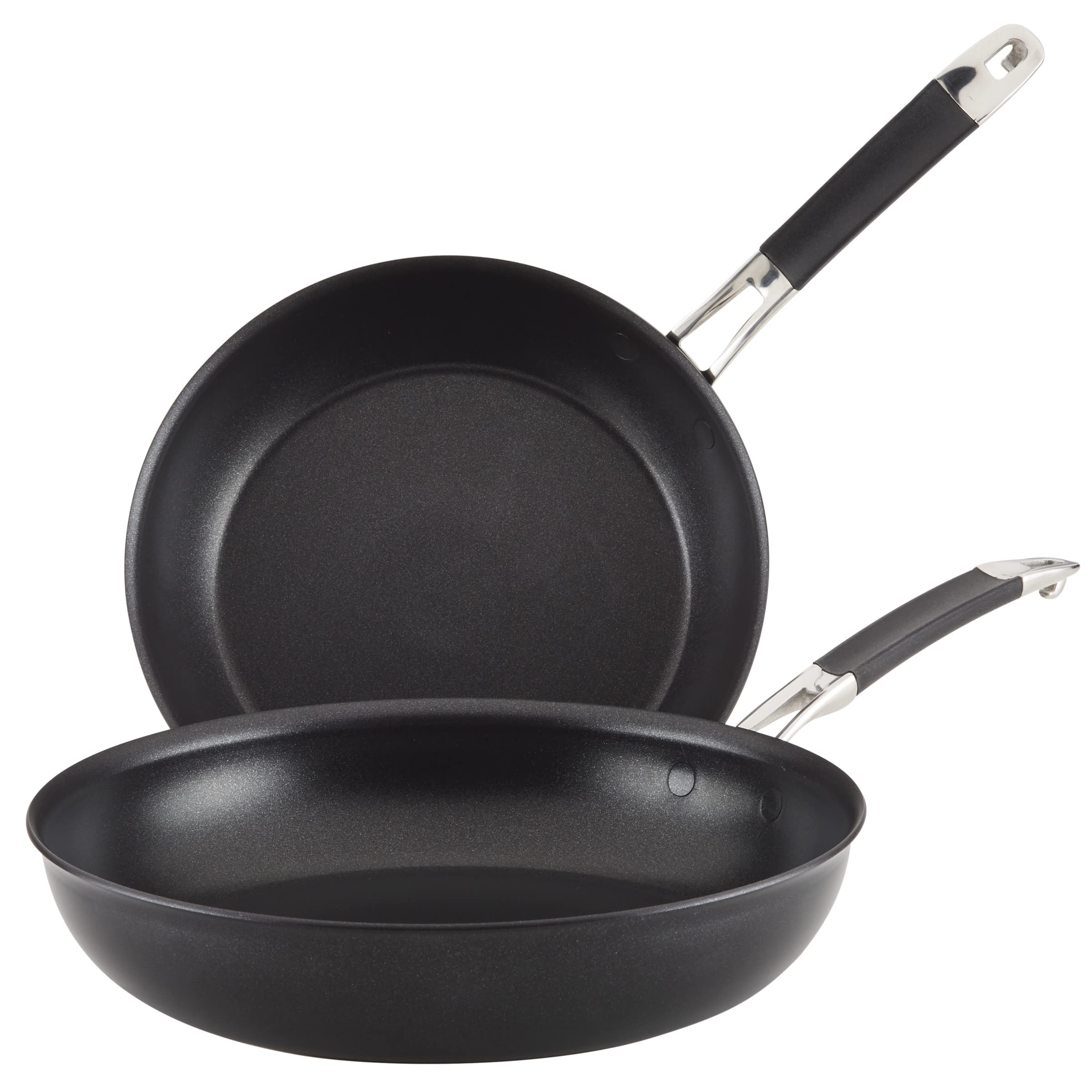 Anolon Smart Stack Hard-Anodized Nonstick Frying Pan Set, 10 & 12-Inch