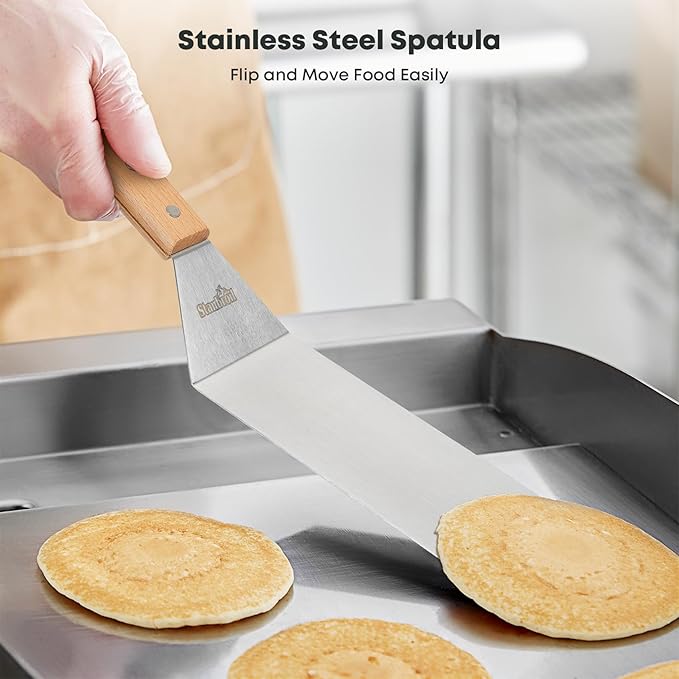 Stanbroil Griddle Accessories with Smashed Burger Press Griddle Kit Set