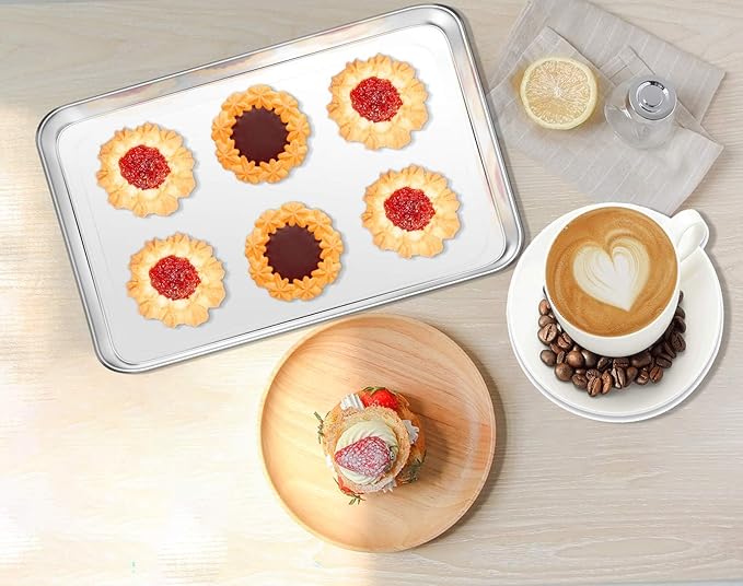 17.3 inch Baking Sheet, Stainless Steel Baking Pans Cookie Sheet Oven Tray