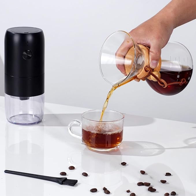 Pour Over Coffee Set with Coffee Scale and Coffee Bean Grinder Electric