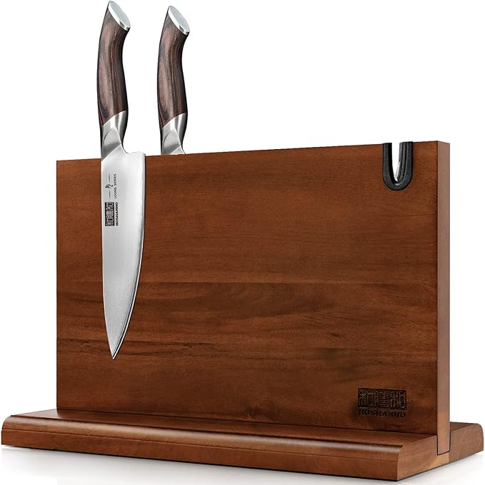 HOSHANHO Magnetic Knife Block 14 x 10", Double Sided Magnetic Knife Holder