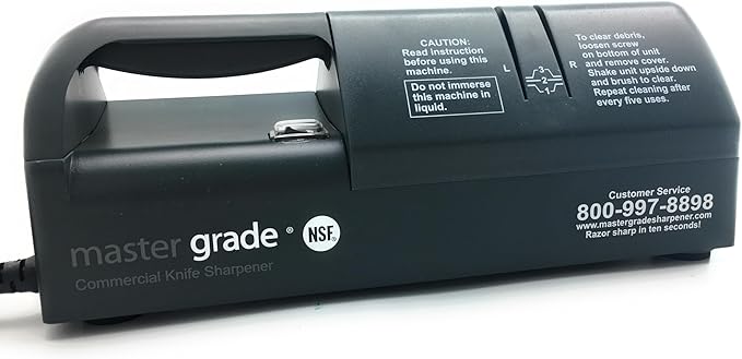 Master Grade Commercial Electric Knife Sharpener with 3 Pair of Sharpening Wheel