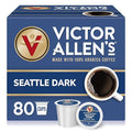 Victor Allen's Seattle Dark, Dark Roast, 80 Count, Single Serve Coffee Pods