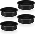 P&P CHEF 8 Inch Cake Pan Set, Non-stick Baking Pans for Cake, 4Pcs