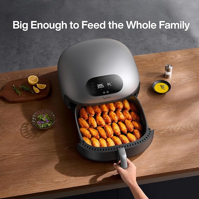 Typhur Dome 2 Large AI Smart Air Fryer, 15-in-1 Dual Heating, Self-Cleaning