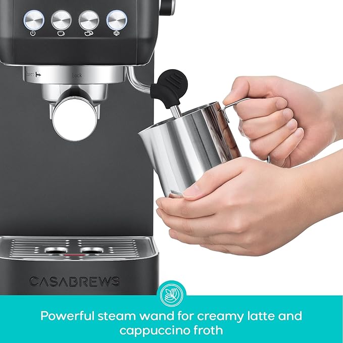 CASABREWS 3700 Essential Espresso Machine, Stainless Steel Espresso Maker