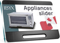 Ibyx Appliance Slider, Sliding Tray for Coffee Maker, 21 x 15 in, Black