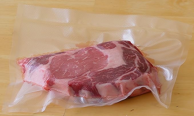 Simple Houseware 8"x50' Vacuum Sealer Bags Sous Vide Roll, BPA Free, 2-Pack