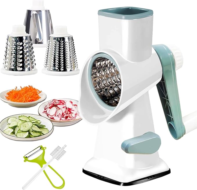 Dachenus Cheese Grater Rotary Cheese Grater,Versatile Cheese Shredder