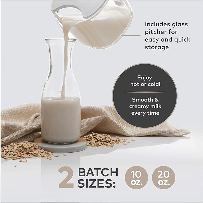 ChefWave Milkmade 6-in-1 Plant-Based Milk Maker (Black/Silver) Bundle