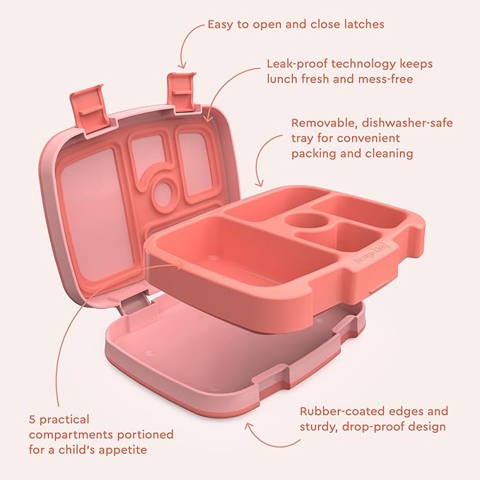 Bentgo Kids Bento-Style 5-Compartment Leak-Proof Lunch Box