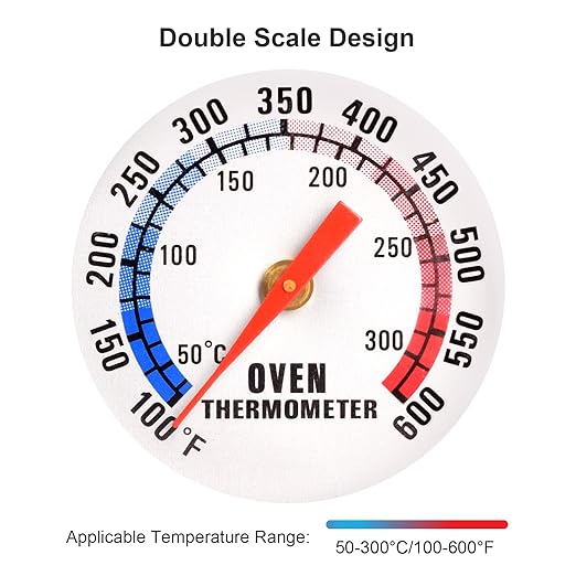 2 PCS Oven Thermometer for Electric/Gas Oven, Grill Smoker Thermometer